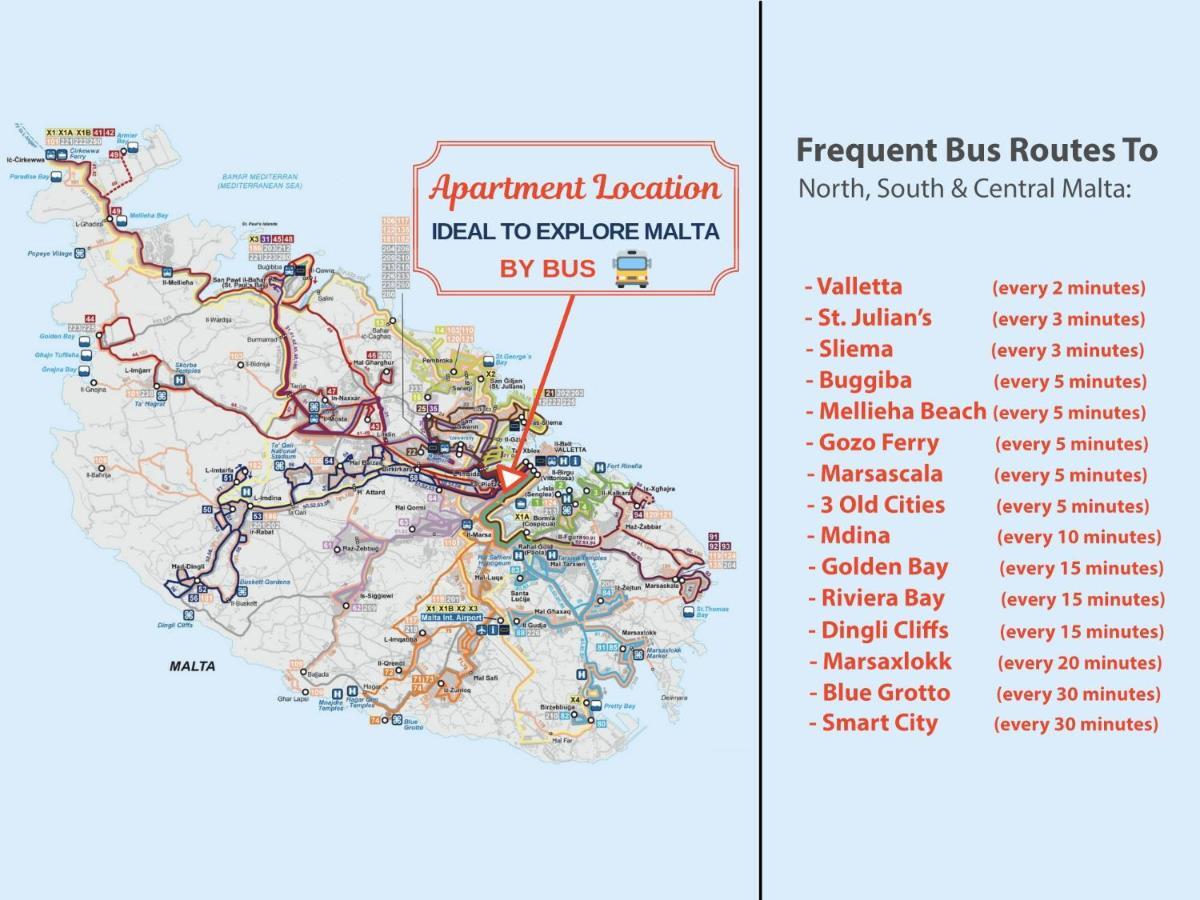 Central Rooms - Near Valletta & Sliema - Best Bus Lines Hamrun المظهر الخارجي الصورة